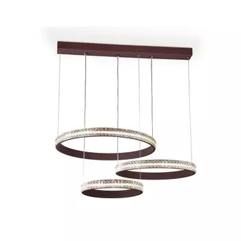Светильник светодиодный подвесной с пультом Ambrella light, Original, FA6162, LED, 79 Вт, 5925Lum, 3000-6400К, цвет кофе