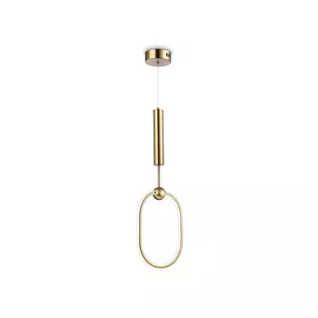 Светильник светодиодный подвесной с пультом Ambrella light, Line, FL10578, LED, 56 Вт, 4200Lum, 3000-6400К, цвет латунь
