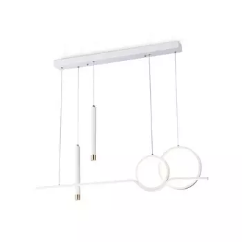 Светильник светодиодный подвесной с пультом Ambrella light, LineTech, FL5393, LED, 62 Вт, 4650Lum, 3000-6400К, цвет белый