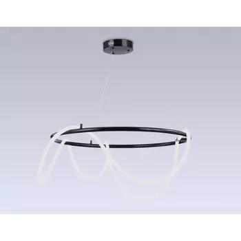 Светильник светодиодный подвесной с пультом Ambrella light, Line, FL10508, LED, 84 Вт, 6300Lum, 3000-6400К, цвет чёрный хром