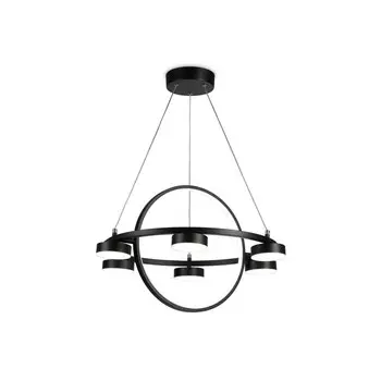 Светильник светодиодный подвесной с пультом Ambrella light, LineTech, FL51775, 8хLED, 58 Вт, 4350Lum, 3000-6400К, цвет чёрный