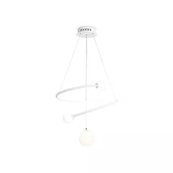 Светильник светодиодный подвесной с пультом управления Ambrella light, LineTech, FL66299, G9, 39 Вт, 2925Lum, 3000-6400К, цвет белый, белый матовый