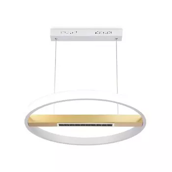 Светильник светодиодный подвесной с пультом управления Ambrella light, LineTech, FL51488, LED, 62 Вт, 4650Lum, 3000-6400К, цвет белый, золото