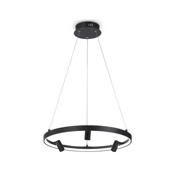 Светильник светодиодный подвесной с пультом Ambrella light, LineTech, FL5284, LED, 50 Вт, 3750Lum, 3000-6400К, цвет чёрный