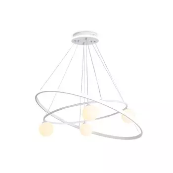 Светильник светодиодный подвесной со сменной лампой и с пультом управления Ambrella light, LineTech, FL66326, G9, 92 Вт, 6900Lum, 3000-6400К, цвет белый, белый матовый