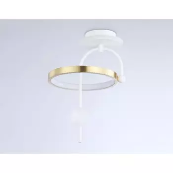 Светильник светодиодный потолочный Ambrella light, LineTech, FL66422, LED, 15 Вт, 1125Lum, 3000-6400К, цвет белый, золото