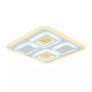 Светильник светодиодный потолочный с хрусталём Ambrella light, Ice, FA259, LED, 118 Вт, 8850Lum, 3000-6400К, цвет белый, матовый