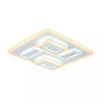 Светильник светодиодный потолочный с хрусталём Ambrella light, Ice, FA257, LED, 134 Вт, 10050Lum, 3000-6400К, цвет серый, матовый