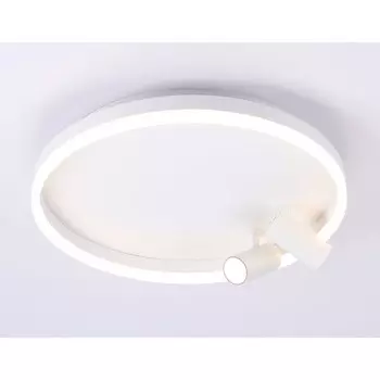 Светильник светодиодный потолочный с пультом управления Ambrella light, LineTech, FL5112, LED, 43 Вт, 3225Lum, 3000-6400К, цвет белый