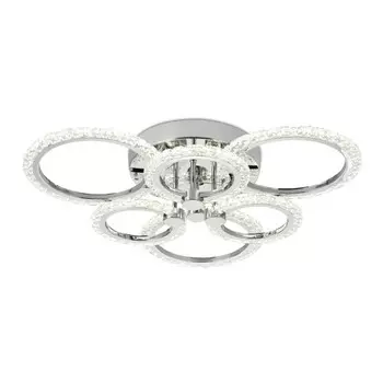 Светильник светодиодный потолочный с пультом Ambrella light, Original, FA414, 6хLED, 90 Вт, 6750Lum, 3000-6400К, цвет хром