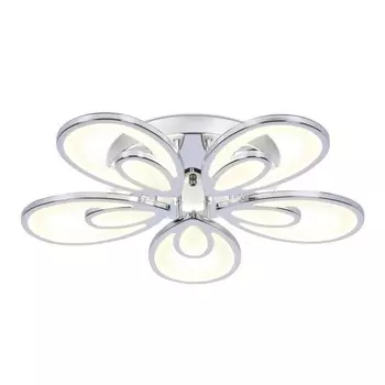 Светильник светодиодный потолочный с пультом Ambrella light, Original, FA469, 5хLED, 110 Вт, 8250Lum, 3000-6400К, цвет хром