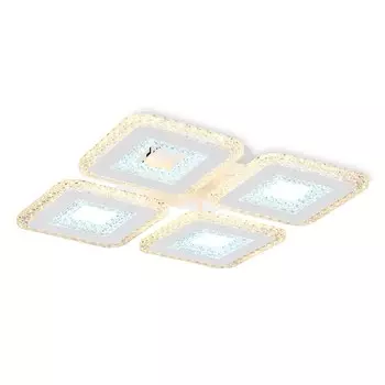Светильник светодиодный потолочный с пультом Ambrella light, Original, FA4004, 4хLED, 100 Вт, 7500Lum, 3000-6400К, цвет белый