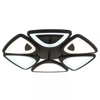 Светильник светодиодный потолочный с пультом Ambrella light, Original, FA4495, 6хLED, 84 Вт, 6300Lum, 3000-6400К, цвет чёрный