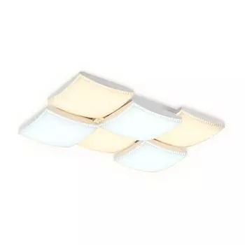 Светильник светодиодный потолочный с пультом Ambrella light, Parus, FP2326, 6хLED, 162 Вт, 11340Lum, 3000-6400К, цвет белый