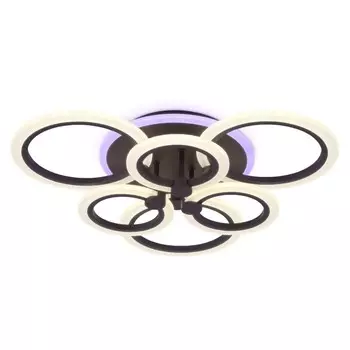 Светильник светодиодный потолочный с пультом Ambrella light, Original, FA528, 9хLED, 112 Вт, 8400Lum, 3000-6400К, цвет кофе