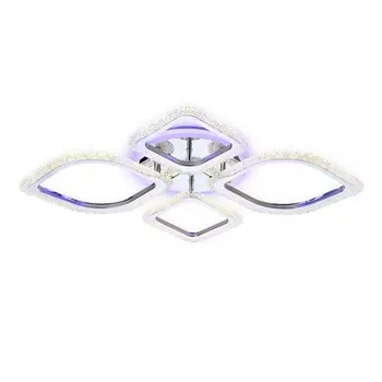 Светильник светодиодный потолочный с пультом Ambrella light, Original, FA5148, LED, 62 Вт, 4650Lum, 3000-6400К, цвет хром