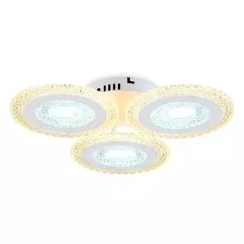 Светильник светодиодный потолочный с пультом Ambrella light, Original, FA4001, 3хLED, 70 Вт, 5250Lum, 3000-6400К, цвет белый