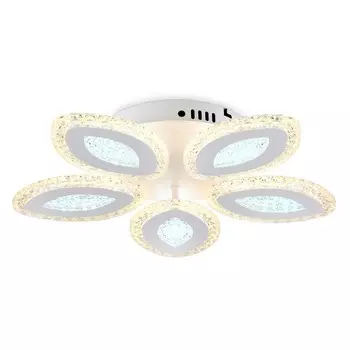 Светильник светодиодный потолочный с пультом Ambrella light, Original, FA4015, 5хLED, 76 Вт, 5700Lum, 3000-6400К, цвет белый