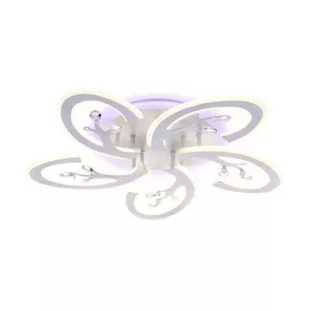 Светильник светодиодный потолочный с пультом Ambrella light, Original, FA512, 5хLED, 120 Вт, 9000Lum, 3000-6400К, цвет белый, матовый
