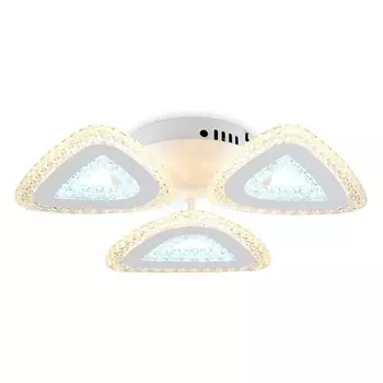 Светильник светодиодный потолочный с пультом Ambrella light, Original, FA4018, 3хLED, 62 Вт, 4650Lum, 3000-6400К, цвет белый