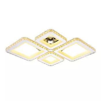 Светильник светодиодный потолочный с пультом Ambrella light, Ice, FA1726, 4хLED, 108 Вт, 8175Lum, 3000-6400К, цвет хром