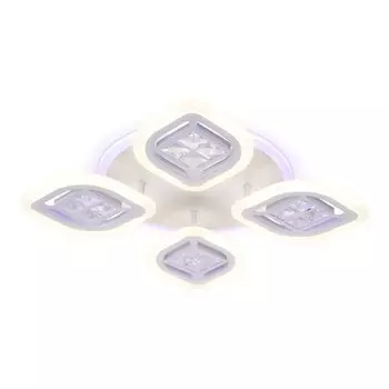 Светильник светодиодный потолочный с пультом Ambrella light, Ice, FA280, 4хLED, 69 Вт, 5175Lum, 3000-6400К, цвет белый