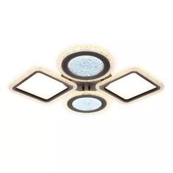 Светильник светодиодный потолочный с пультом Ambrella light, Original, FA431, 4хLED, 108 Вт, 8100Lum, 3000-6400К, цвет кофе