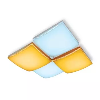 Светильник светодиодный потолочный с пультом Ambrella light, Parus, FP2324, 4хLED, 108 Вт, 7560Lum, 3000-6400К, цвет белый