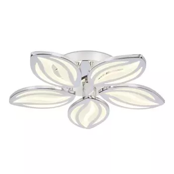 Светильник светодиодный потолочный с пультом Ambrella light, Original, FA466, 5хLED, 90 Вт, 6750Lum, 3000-6400К, цвет хром