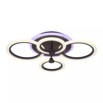 Светильник светодиодный потолочный с пультом Ambrella light, Original, FA526, 4хLED, 81 Вт, 6075Lum, 3000-6400К, цвет кофе