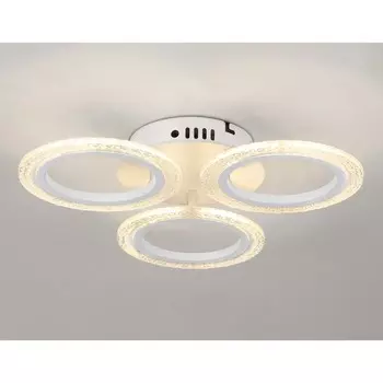 Светильник светодиодный потолочный с пультом Ambrella light, Original, FA4050, 3хLED, 30 Вт, 2550Lum, 3000-6400К, цвет белый