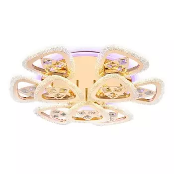Светильник светодиодный потолочный с пультом Ambrella light, Ice, FA2923, LED, 105 Вт, 7875Lum, 3000-6400К, цвет золото
