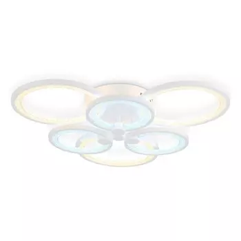 Светильник светодиодный потолочный с пультом Ambrella light, Original, FA4085, 6хLED, 100 Вт, 7500Lum, 3000-6400К, цвет белый