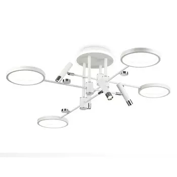 Светильник светодиодный потолочный с пультом управления Ambrella light, LineTech, FL51648, LED, 98 Вт, 7350Lum, 3000-6400К, цвет белый, хром