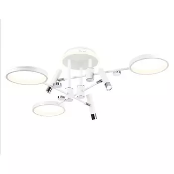 Светильник светодиодный потолочный с пультом управления Ambrella light, LineTech, FL51646, LED, 76 Вт, 5700Lum, 3000-6400К, цвет белый, хром