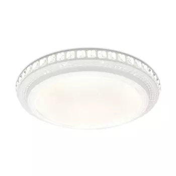 Светильник светодиодный потолочный с пультом Ambrella light, Crystal, FF91, 1хLED, 72 Вт, 5040Lum, 3000К, цвет белый