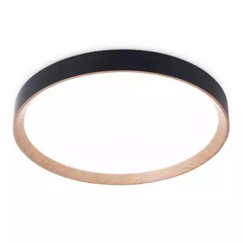 Светильник светодиодный потолочный с пультом Ambrella light, Design, FZ1326, LED, 60 Вт, 4500Lum, 3000-6400К, цвет чёрный, светлое дерево