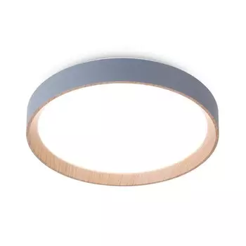 Светильник светодиодный потолочный с пультом Ambrella light, Design, FZ1320, LED, 41 Вт, 3075Lum, 3000-6400К, цвет серый, светлое дерево