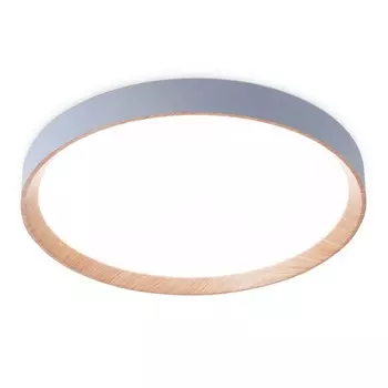 Светильник светодиодный потолочный с пультом Ambrella light, Design, FZ1322, LED, 60 Вт, 4500Lum, 3000-6400К, цвет серый, светлое дерево