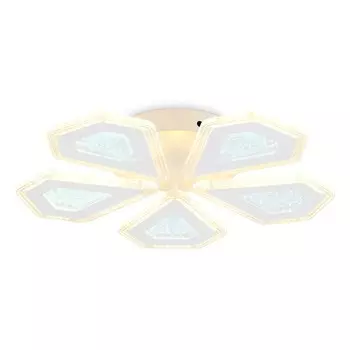 Светильник светодиодный потолочный с пультом Ambrella light, Original, FA4030, 5хLED, 96 Вт, 7200Lum, 3000-6400К, цвет белый