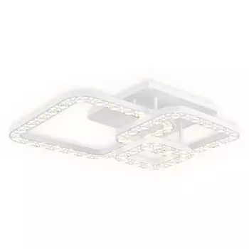 Светильник светодиодный потолочный с пультом Ambrella light, Ice, FA162, LED, 100 Вт, 7500Lum, 3000-6400К, цвет белый, хром
