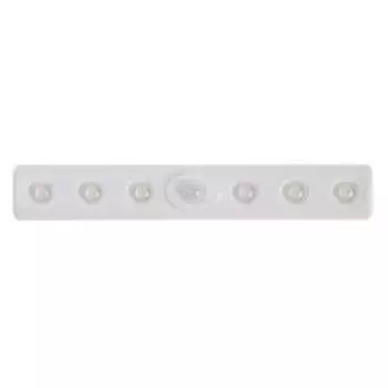 Светильник светодиодный с датчиком движения, 6 LED, 50 Лм, 3.5 Вт, от батареек 3*AAA, 6500К, свечение холодное белое