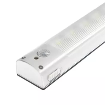 Светильник светодиодный с датчиком движения, 5 LED, 2 Вт, от батареек 3хAAA, 6500К, свечение холодное белое