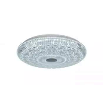 Светильник светодиодный с ПДУ, 60Вт, 3000-6000К, 40x40x7,5 см, цвет прозрачный