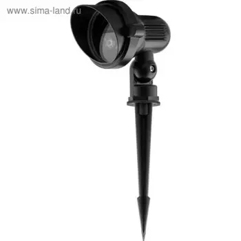 Светильник светодиодный SP2704, 3W, свет зеленый, IP65, цвет черный