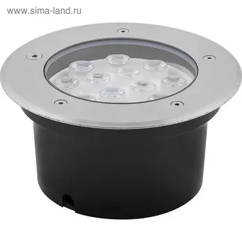 Светильник светодиодный SP4114, свет холодный белый, 12W, IP67, цвет металлик