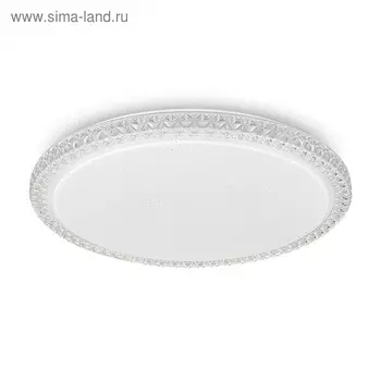 Светильник «Тао», 48Вт LED белый 51x51x8,5 см