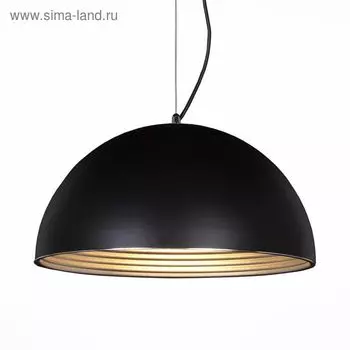 Светильник подвесной St Luce. SL279.403.01. Tappo. 1х60 Вт, E27, 40х40х20 см, цвет чёрный
