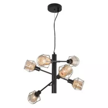 Светильник Таверна, 6x60Вт Е14 чёрный