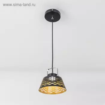 Светильник "Техно" 1x7Вт LED черный 20x16x17см